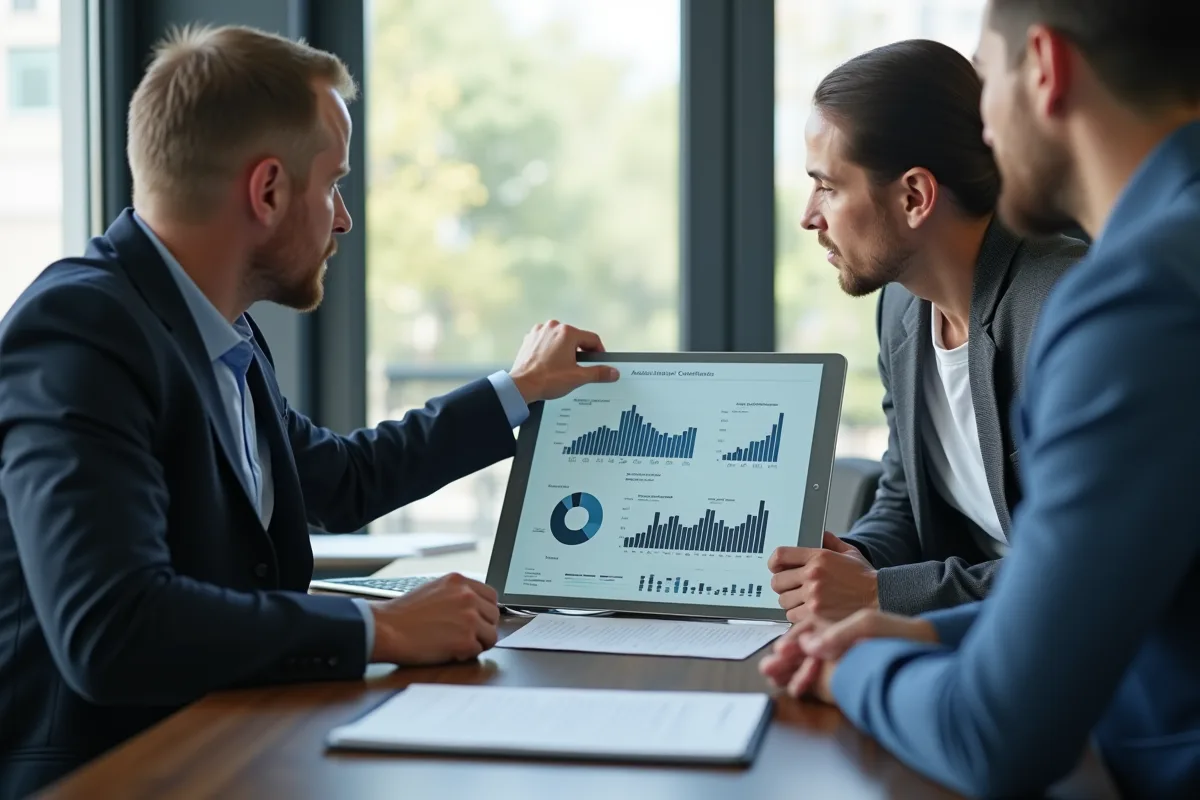 Consultant SEO aidant une entreprise à améliorer sa visibilité en ligne