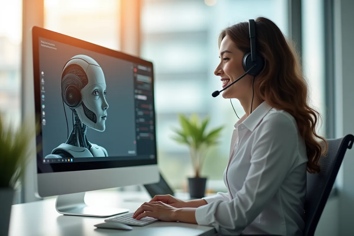 Graphique illustrant l'évolution de l'automatisation dans le service client