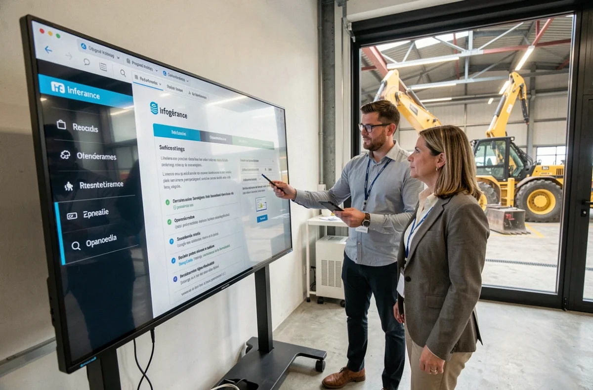 Consultant informatique Provectio présentant un plan d'infogérance structuré à une responsable d'entreprise industrielle dans la Loire